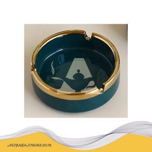 4-inch electroplating ceramic ashtray 3-slot
