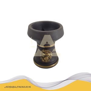 Simple and advanced ceramic hookah bowl with solid gold edge
