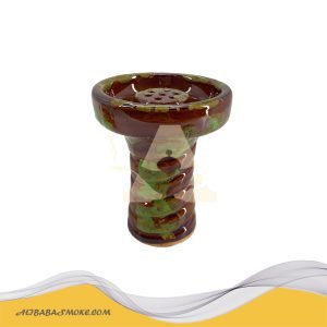 Block color contrast ceramic porous hookah bowl shisha