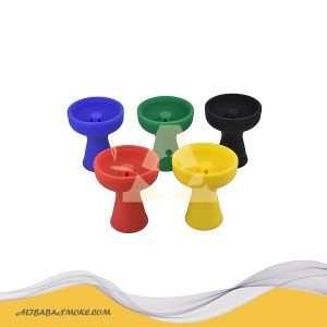Five Holes Raised Center Silicone Hookah Bowl