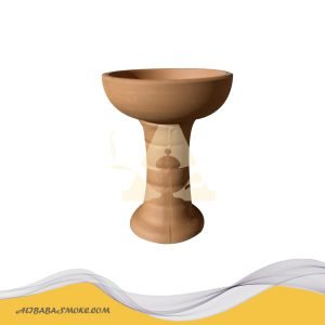 Single-hole red clay hookah bowl shisha head