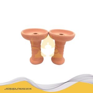 Single-hole red clay hookah bowl shisha head