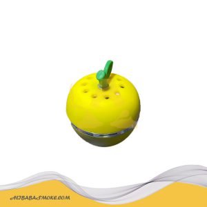 Apple-shaped silicone hookah bowl aluminum alloy layer