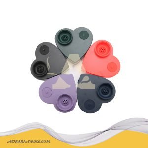 5-color plastic heart shaped book hookah set