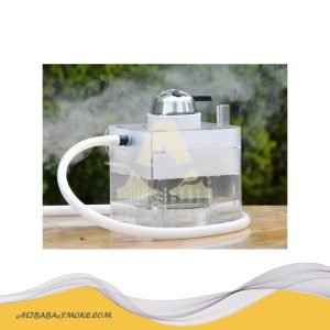 New clear transparent acrylic hookah set straight type hookah set chicha complet led light