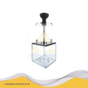 Hot selling new square acrylic transparent led light tube hookah accessories