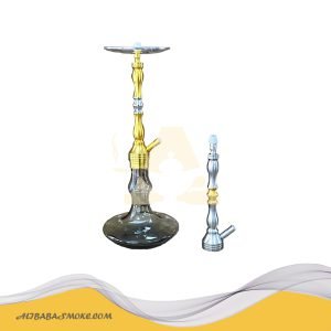 Aluminum alloy single pipe shisha smoking pot