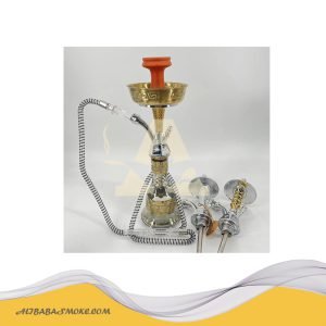 Mini Egyptian Style Metal Rod Water Smoke Bottle
