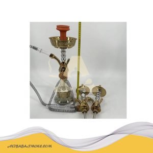 Mini Egyptian Style Metal Rod Water Smoke Bottle